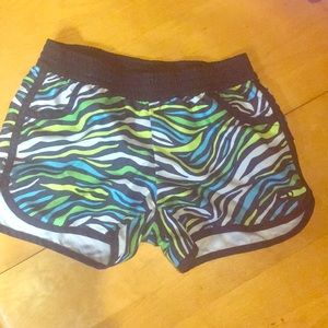 Printed zebra shorts